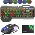 K618 Wired Gaming Keyboard And Mouse Set RGB Backlit For PC Laptop PS4 Xbox One