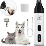 Pet Dog Cat Nail Paws Grinder Trimmer Tool Grooming Care Clipper Electric Kit