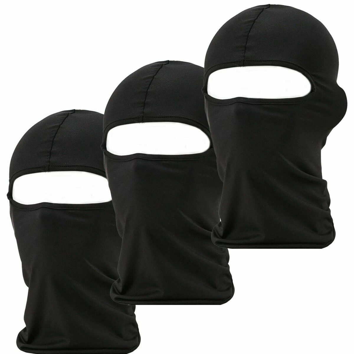 6 Pack Thin Tactical Balaclava Face Mask - Lightweight, Windproof, Breathable For Motorcycle, Ski, Army, Unisex One Size
